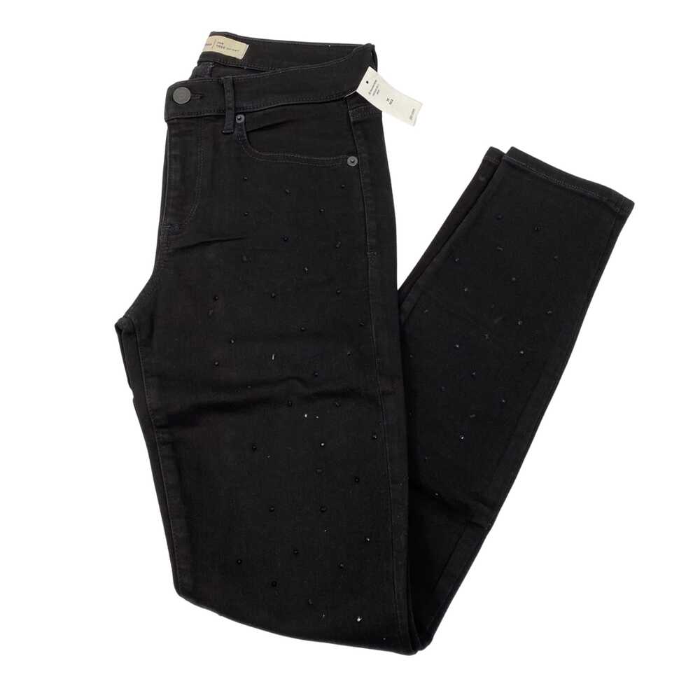 GAP Black Skinny Jeans Mid Rise Inseam 28.5 in | Womens 6